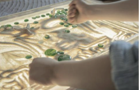 Sensory Light Box - Sand & Water Top